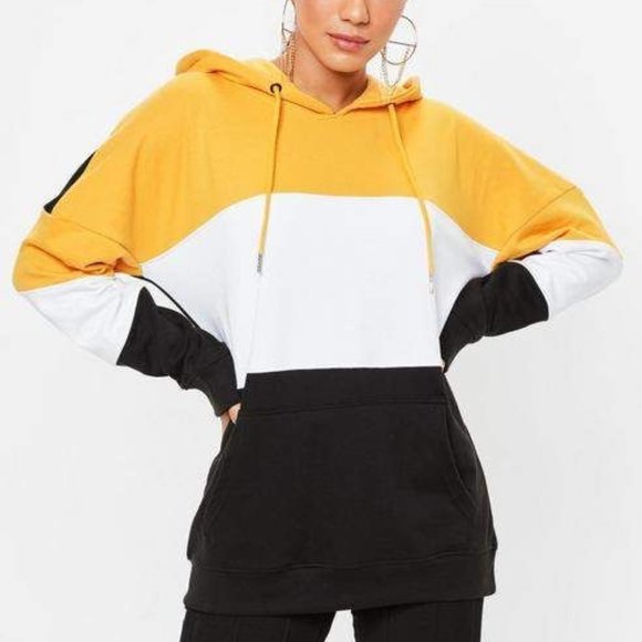 Missguided // colour block hoodie - Picture 3 of 5
